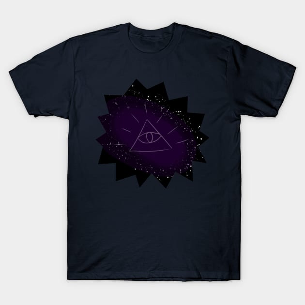 Eye in Nebula T-Shirt by Shi